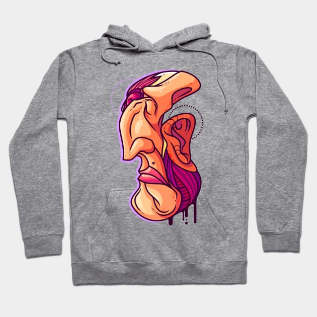 Misshapen Visage Hoodie by ArtisticDyslexia